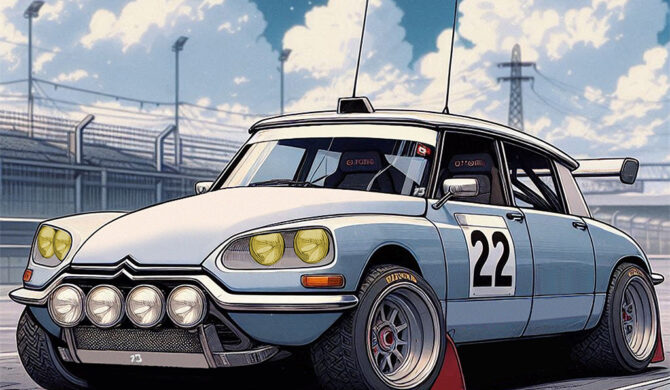 Citroën DS Autocross Artwork by Sebastian Motsch