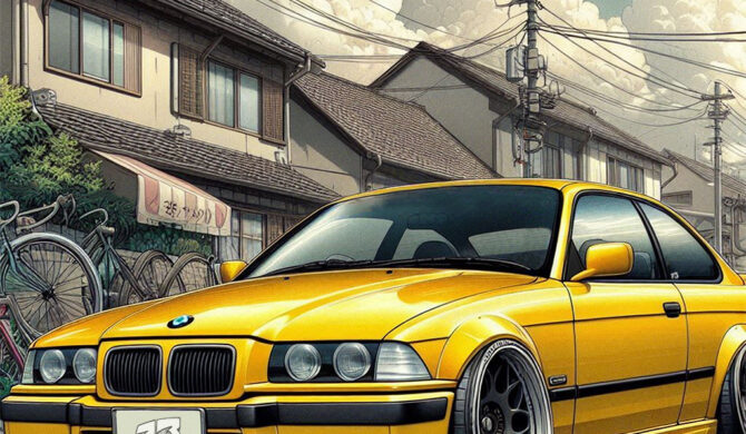 BMW E36 M3 Artwork by Sebastian Motsch