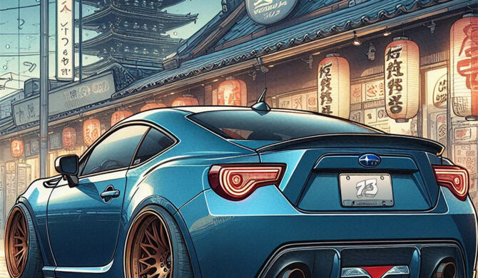 Subaru BRZ Artwork by Sebastian Motsch