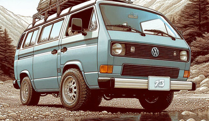 Volkswagen T3 Artwork by Sebastian Motsch