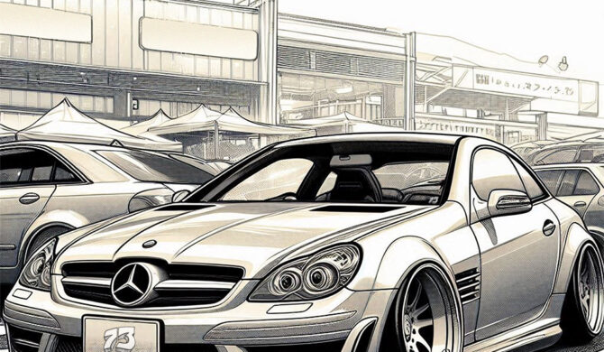 Mercedes-Benz SLK R171 Artwork by Sebastian Motsch